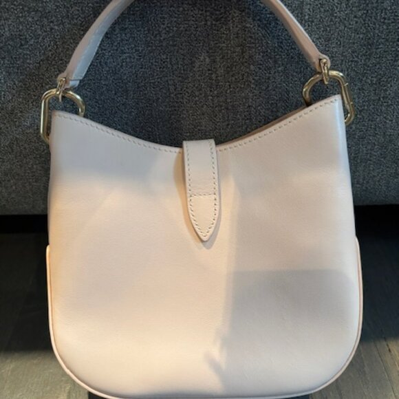 Furla FF Logo Leather Handbag (includes strap) - Soft Pink - Picture 5 of 11